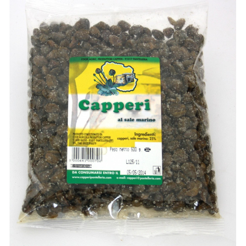 Capperi di pantelleria 500 gr
