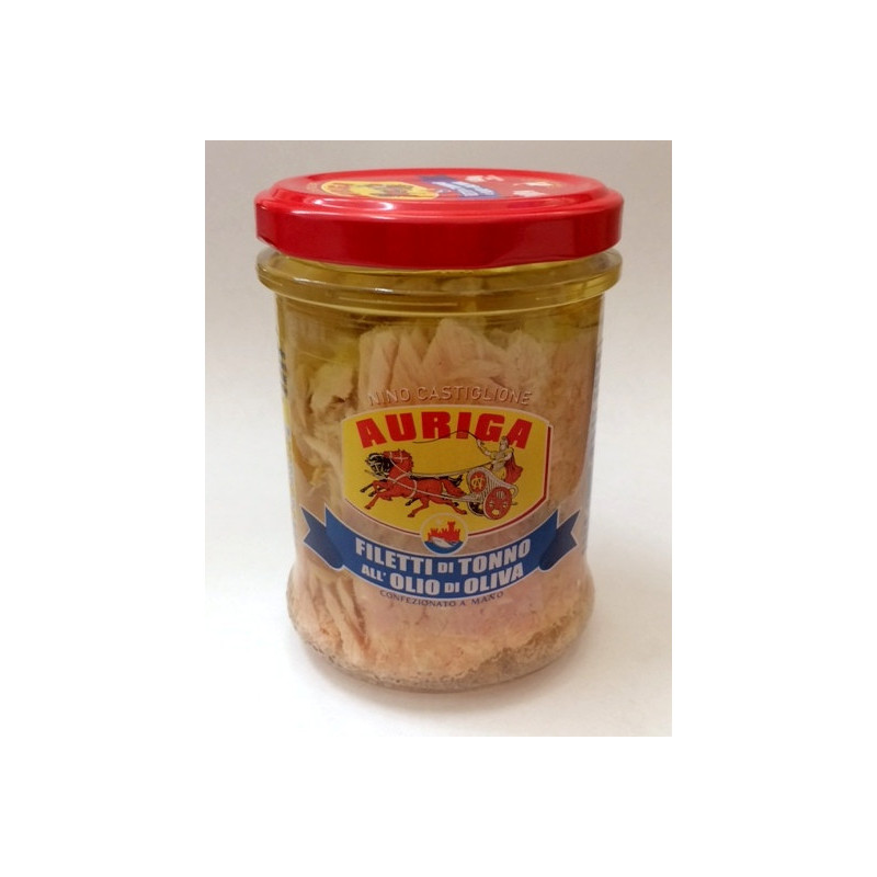 Filetti di Tonno all'olio d'oliva 200gr Auriga