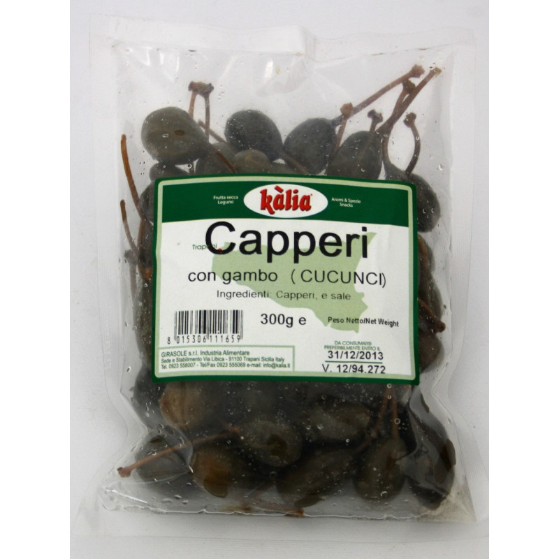 Capperi con gambo 250 gr