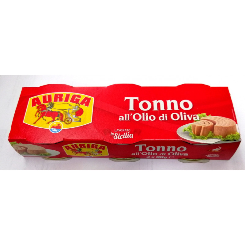 Tonno all'olio d'oliva 3x80 Auriga
