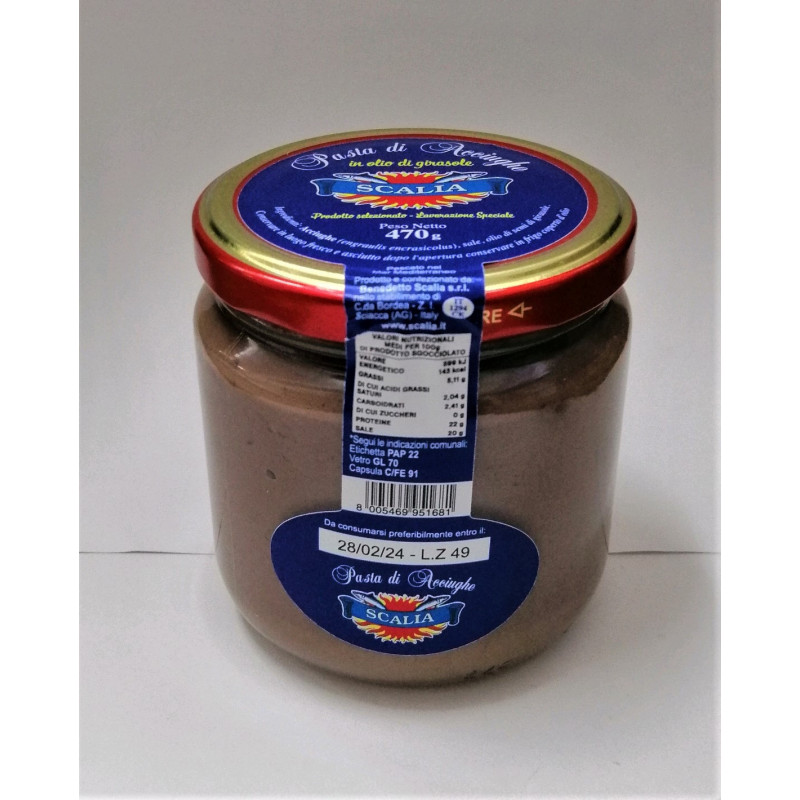 Pasta di acciughe 470g
